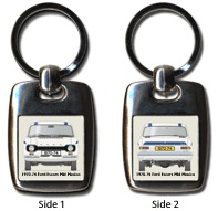 Ford Escort MkI Mexico 1970-74 (Blue) Keyring 5